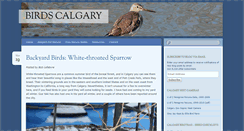 Desktop Screenshot of birdscalgary.com